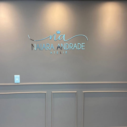 Logo em Acrílico Espelhado