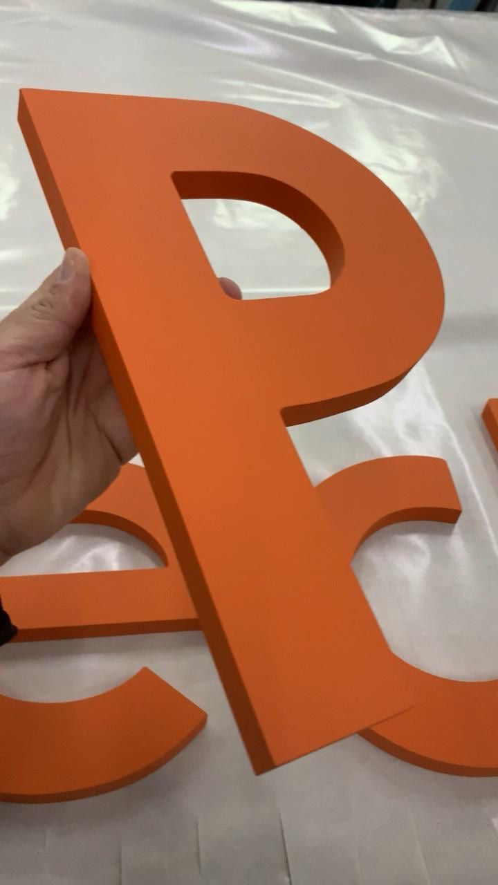 Logo 3D PVCrigido - Externo & Interno