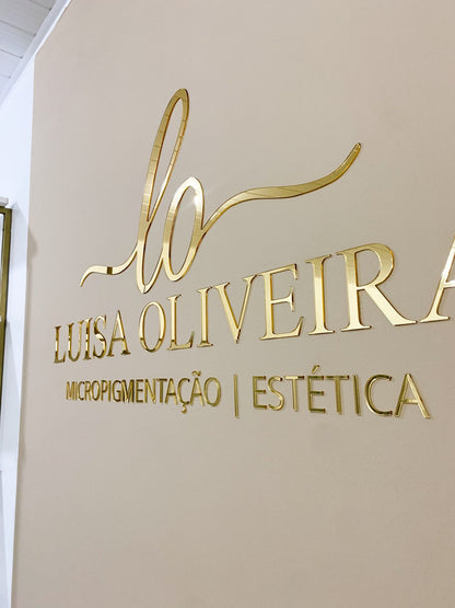 Logo em Acrílico Espelhado