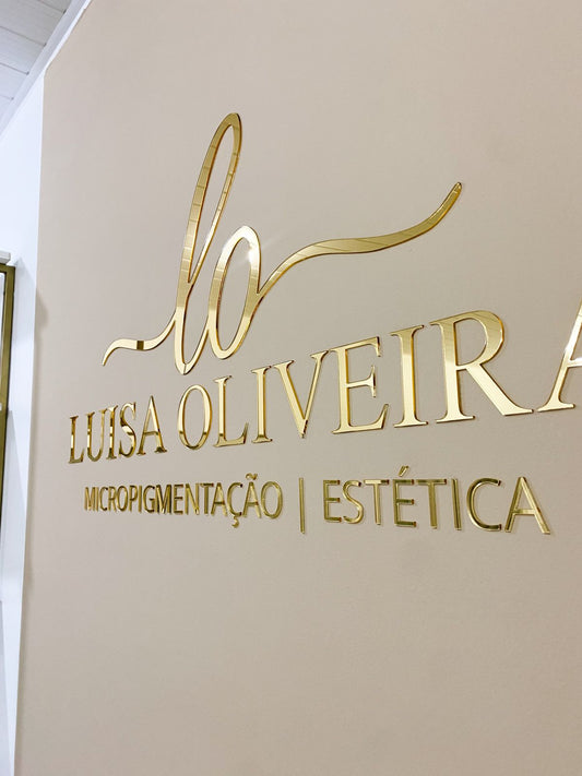 Logo em Acrílico Espelhado